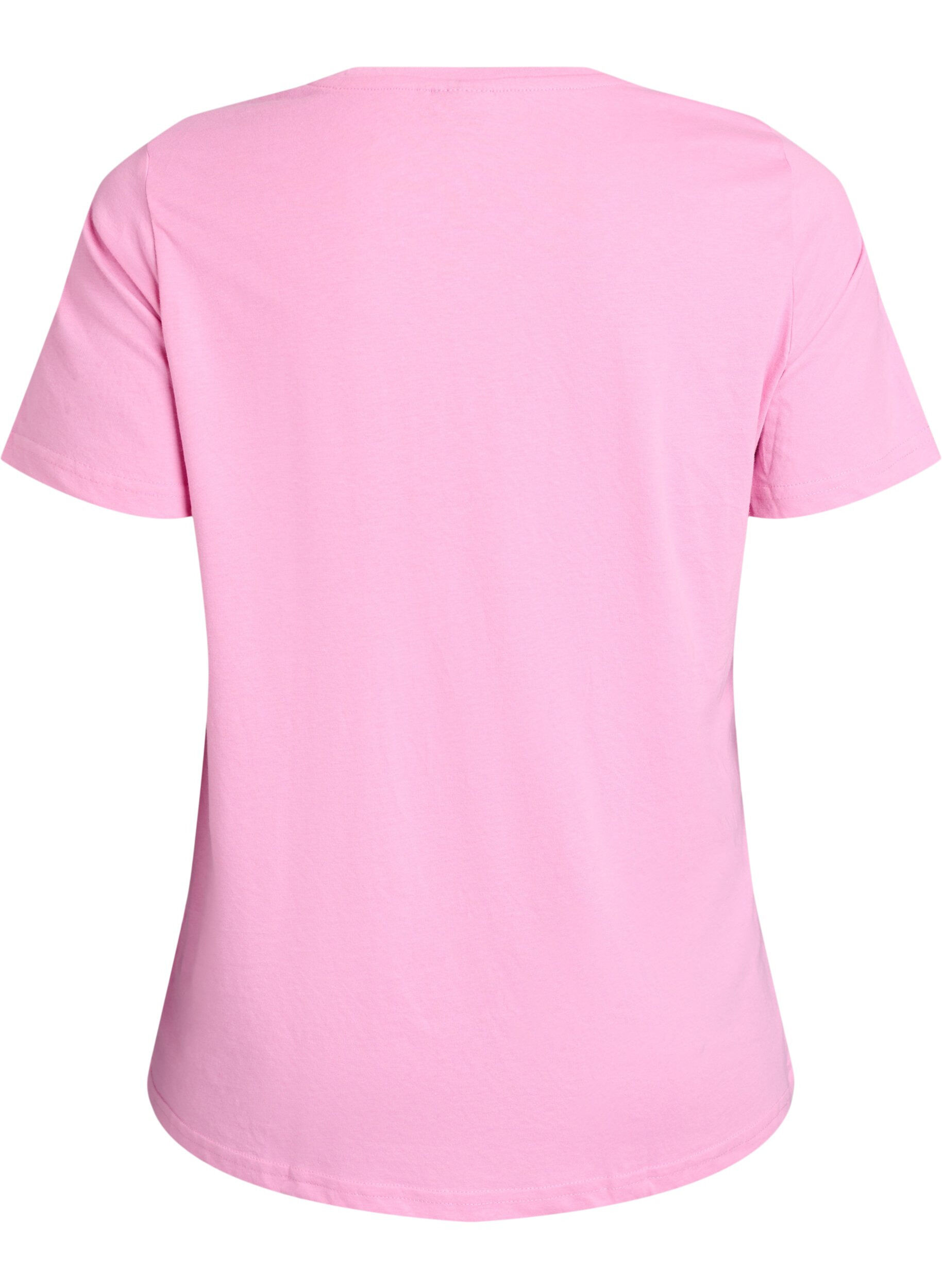 ZizziFLASH - T-shirt met motief, Roze, Packshot image number 1