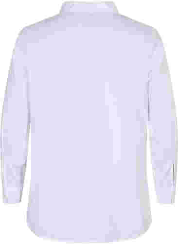 Overhemd van katoenmix, Bright White, Packshot image number 1