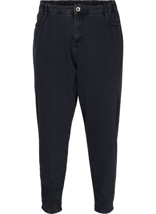 Slouchy fit Saga jeans met hoge taille, Grey Denim, Packshot image number 0