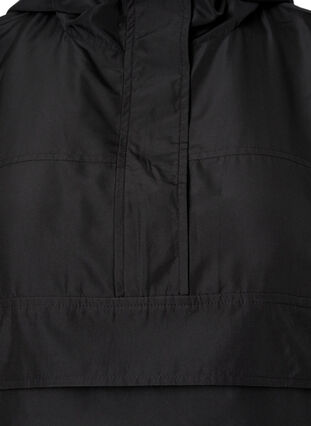 Anorak avec capuche et poche, Black, Packshot image number 2