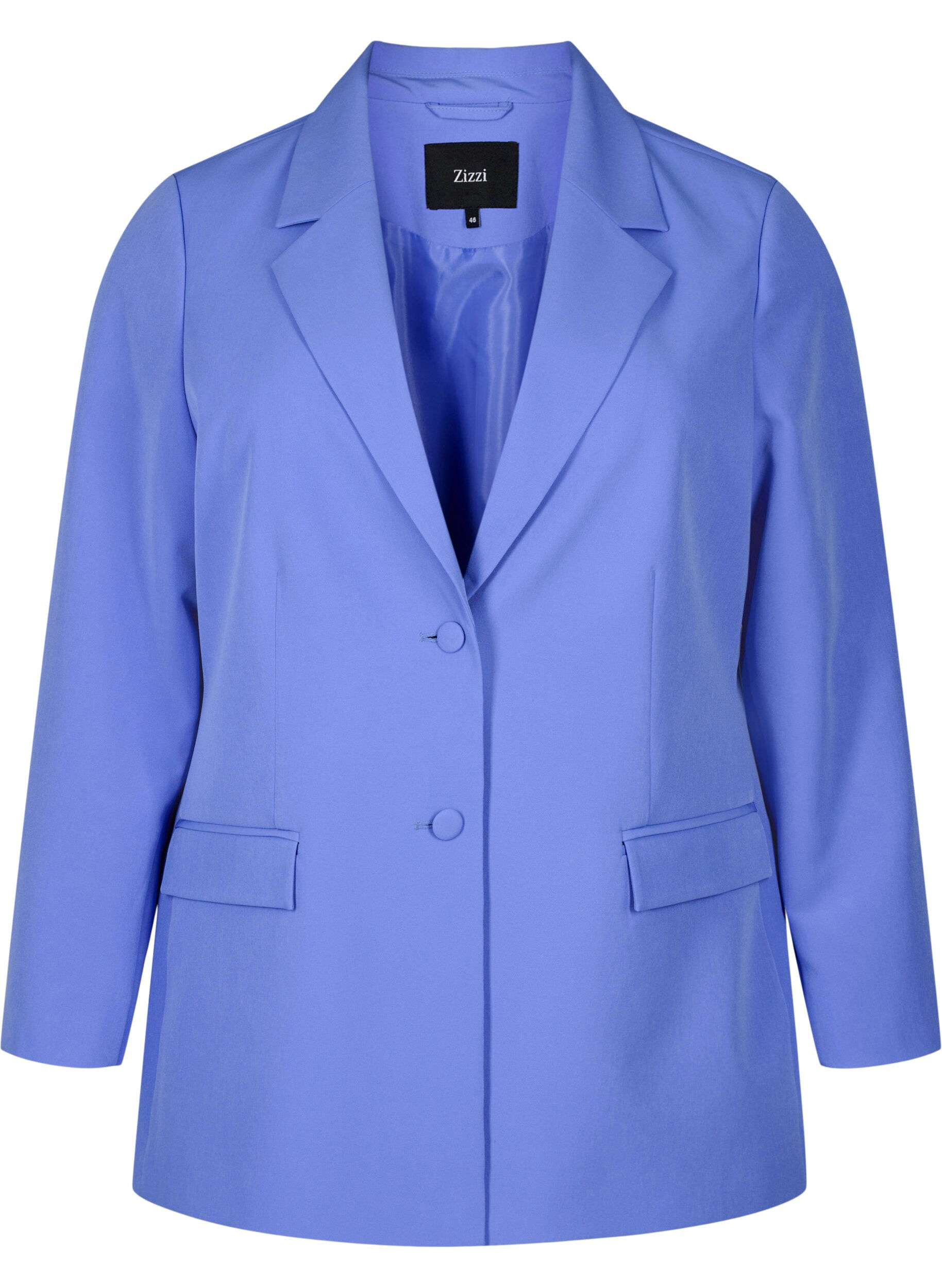ZizziKlassieke blazer met knoopsluiting, Wedgewood, Packshot image number 0