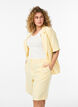 Losse Bermuda-shorts met hoge taille, Geel, Model image number 0