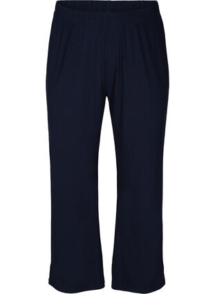 Pantalon ample en matière côtelée, Navy Blazer, Packshot image number 0