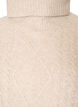 D&eacute;bardeur en maille torsad&eacute;e avec col roul&eacute;, Beige, Packshot image number 2