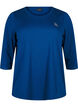 Sporttop met 3/4 mouwen, Blauw, Packshot image number 0