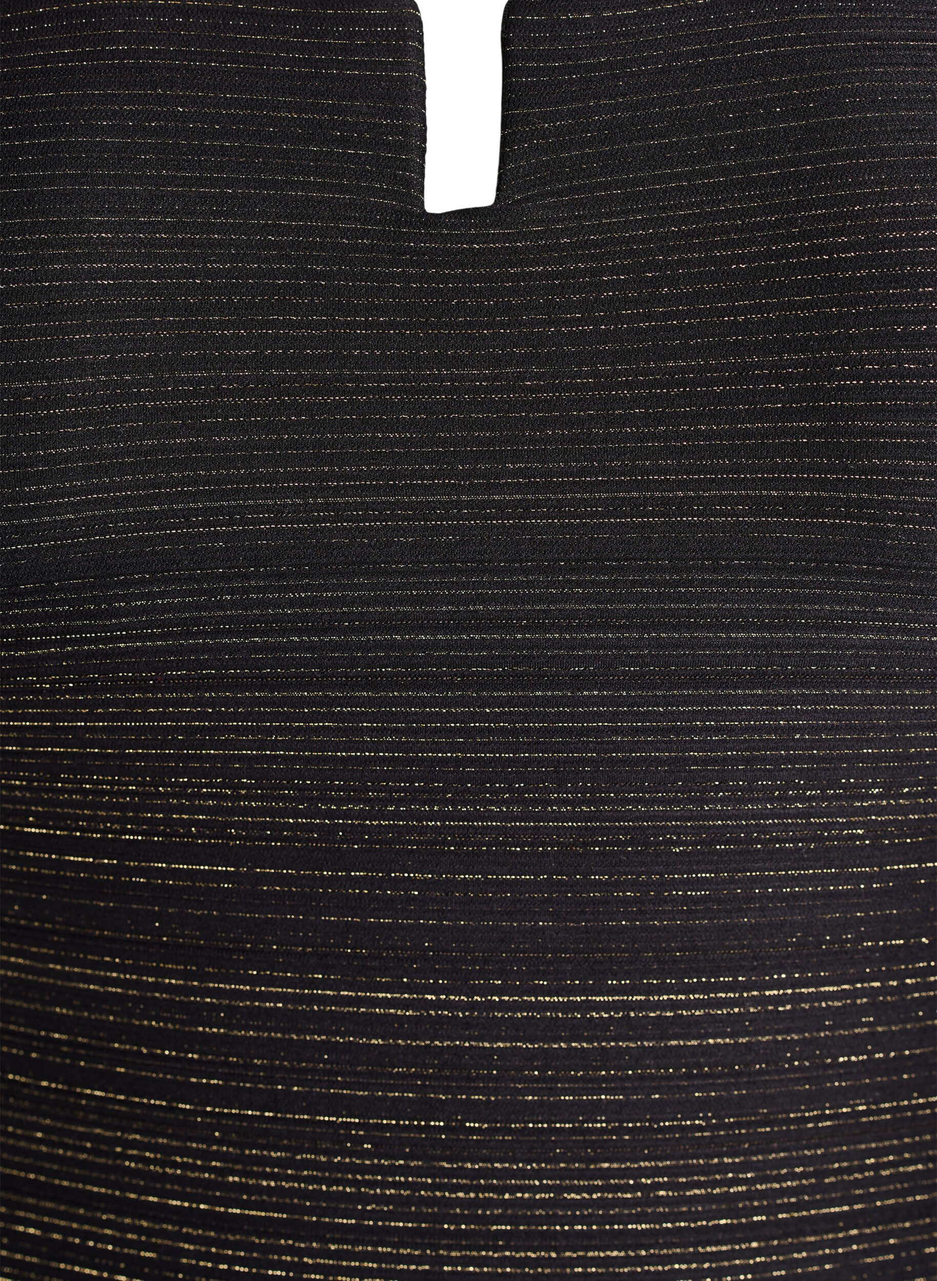 ZizziBadpak met gestructureerde streep en detail aan de voorkant, Zwart, Packshot image number 2