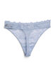 Kanten G-string met kruisdetail aan de achterkant, Blauw, Packshot image number 1
