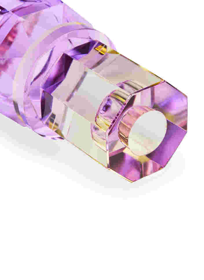Bougeoir en cristal, Butter/Violet, Packshot image number 3