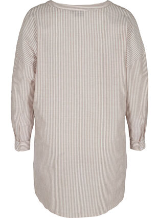 Gestreepte blouse in 100% katoen, Quail Stripe, Packshot image number 1