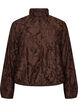 Bomber en jacquard floral, Marron, Packshot image number 0
