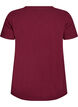 Effen basic katoenen T-shirt, Donker Bordeaux, Packshot image number 1