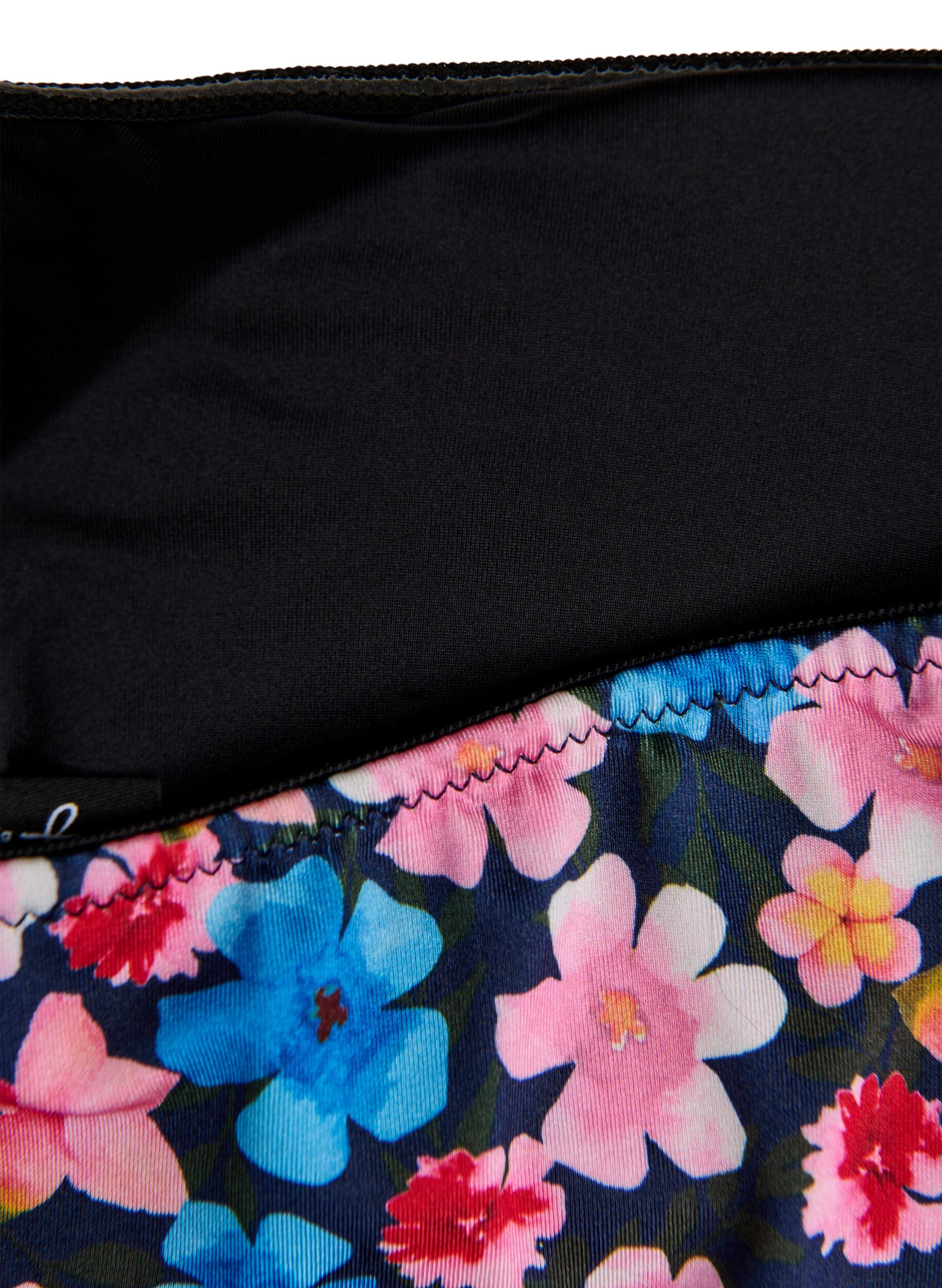 ZizziBloemen bandeau bikinitop, Rood, Packshot image number 3