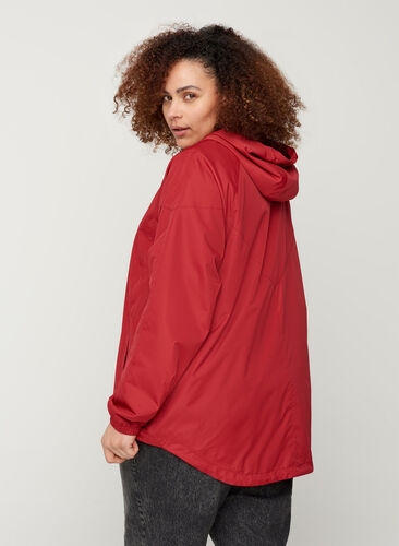 Veste courte avec fermeture éclair et capuche, Rio Red, Model image number 1