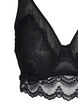 Soutien-gorge en dentelle à armature et maille, Black, Packshot image number 2