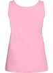 Haut Basic uni en coton, Rose, Packshot image number 1