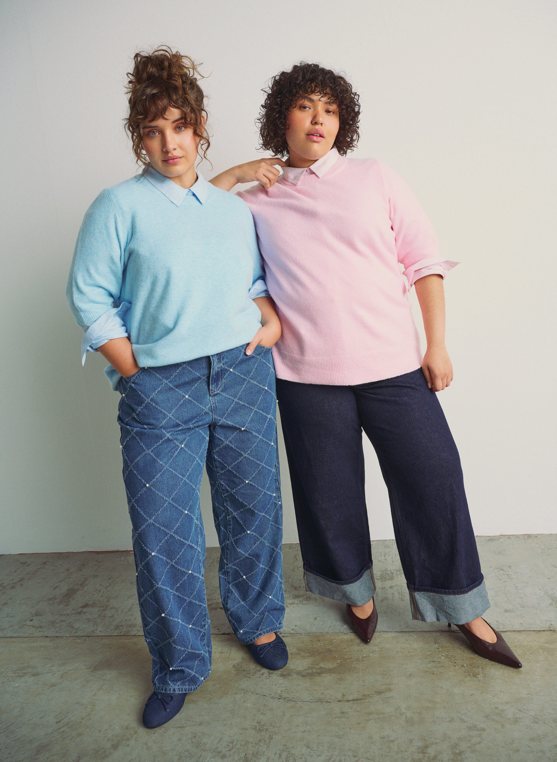 Blouse en maille avec manches courtes