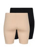 2-pack viscose fietsbroek, Beige, Packshot image number 1