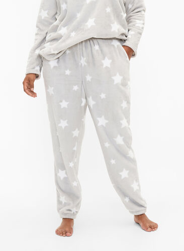 Pantalon souple avec imprimé étoiles, Grey Star, Model image number 2