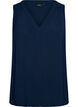 Mouwloze top met kreukeffecten, Blauw, Packshot image number 0