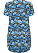 Katoenen jurk met korte mouwen en print, Blauw, Packshot image number 1