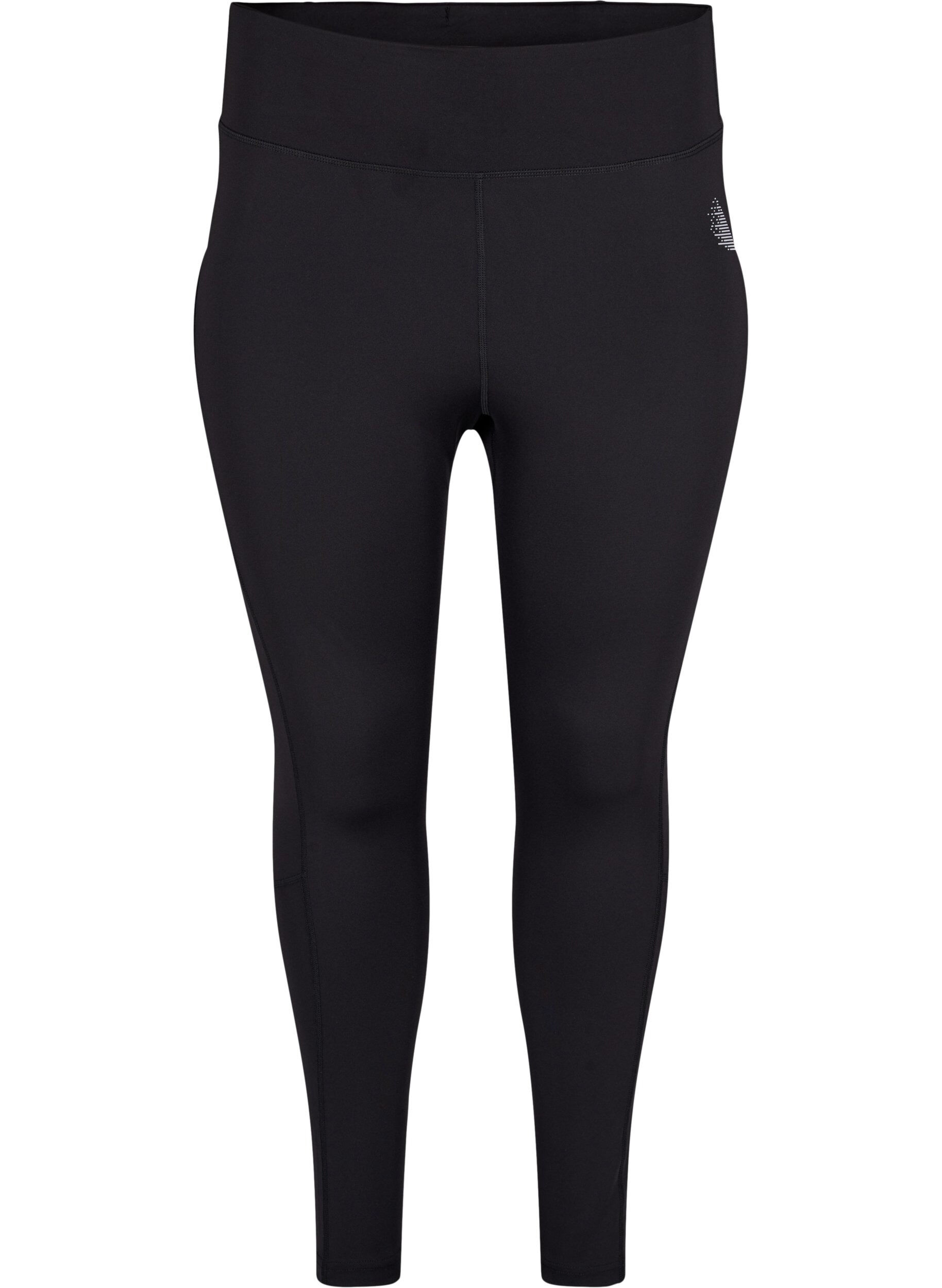 ZizziCORE, POCKET TIGHTS - Sport legging met mesh, Black, Packshot image number 0