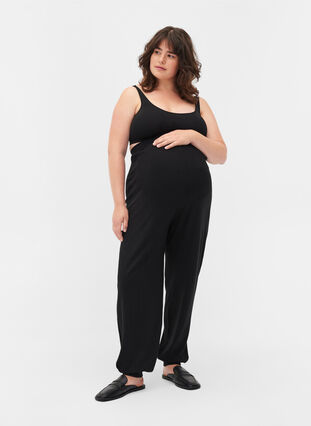 Pantalon de grossesse en tricot, Black, Model image number 0