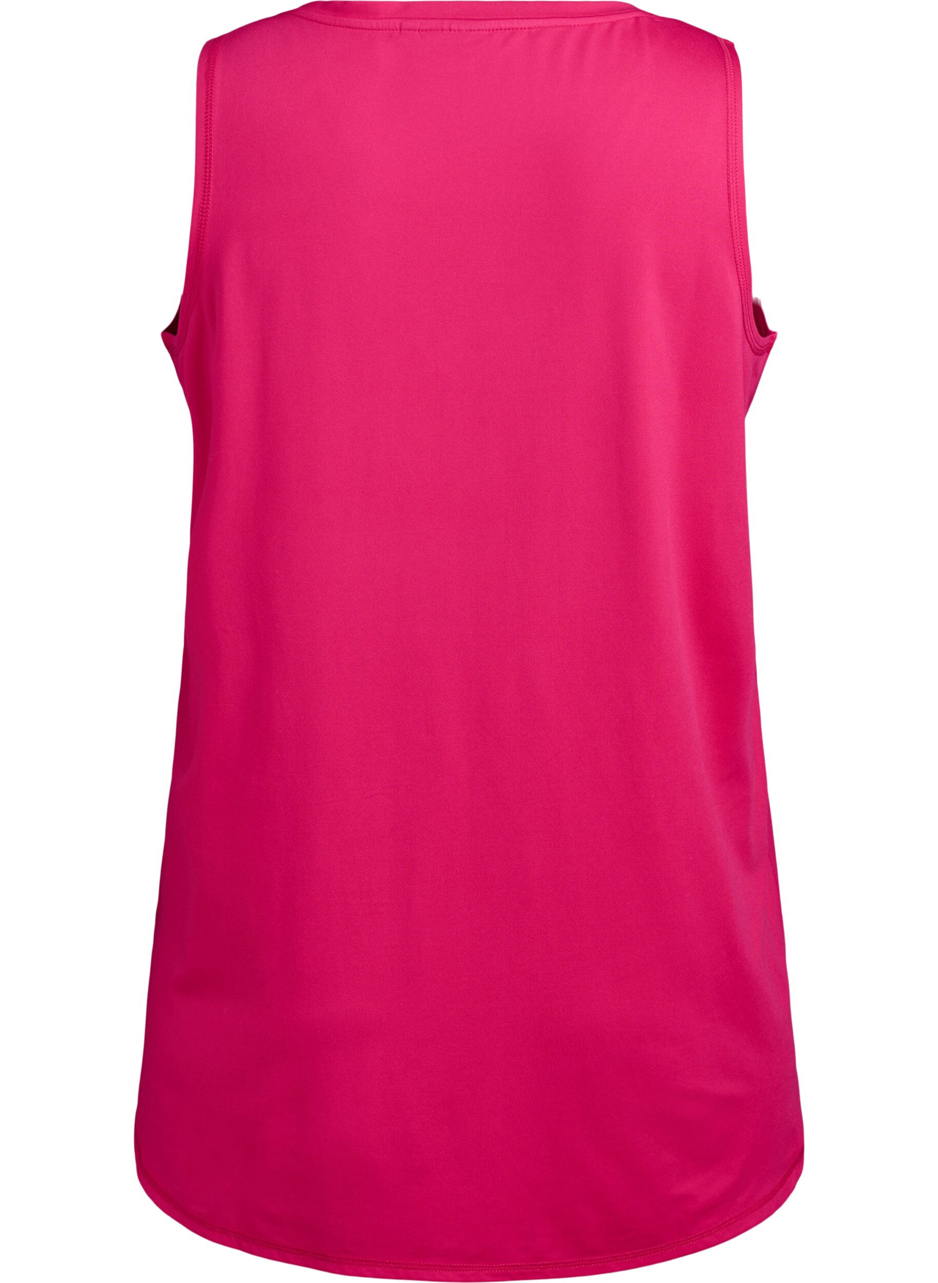 ZizziWorkout top met V-hals, Roze, Packshot image number 1