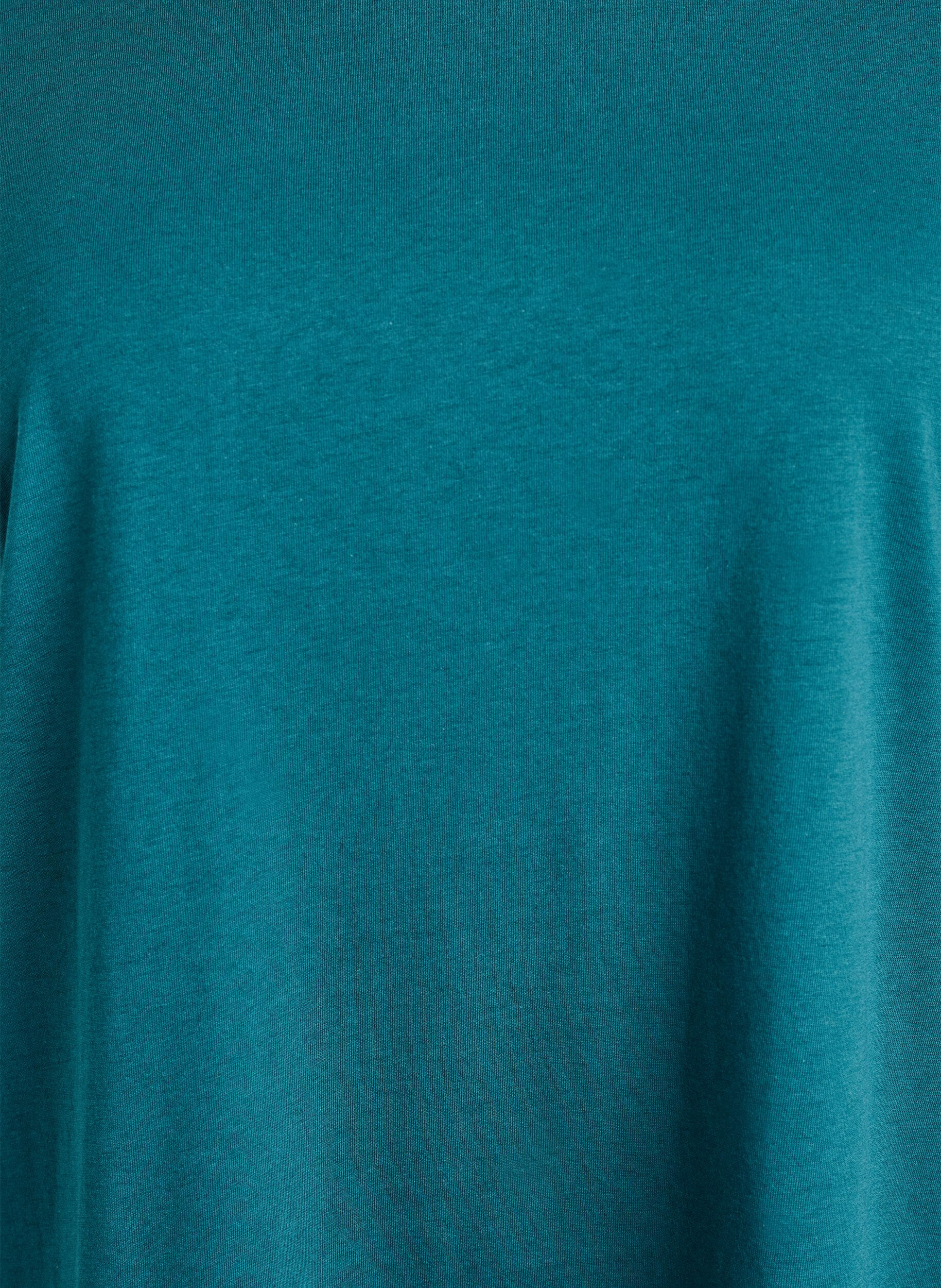 ZizziT-shirt met korte mouwen in een katoenmix, Groen, Packshot image number 2