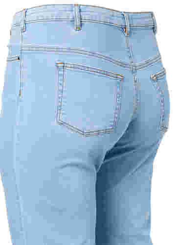 High waist Gemma jeans met gat op de knie, Ex Lgt Blue, Packshot image number 3
