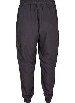 Pantalon en lyocell avec de grandes poches, Black, Packshot image number 1