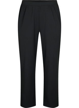 FLASH - Pantalon à coupe droite, Black, Packshot image number 0
