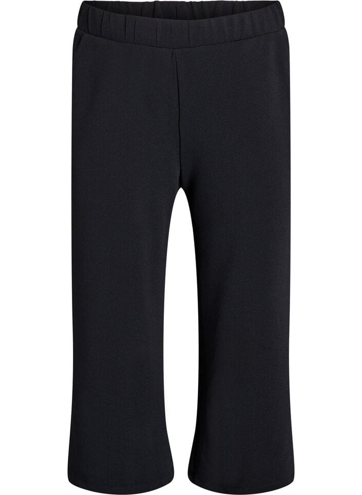 Pantalon ample avec longueur 7/8, Noir, Packshot image number 0
