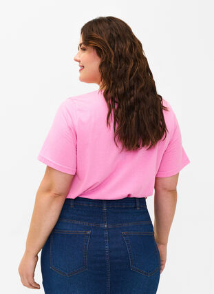 FLASH - T-shirt avec motif, Begonia Pink Always, Model image number 1