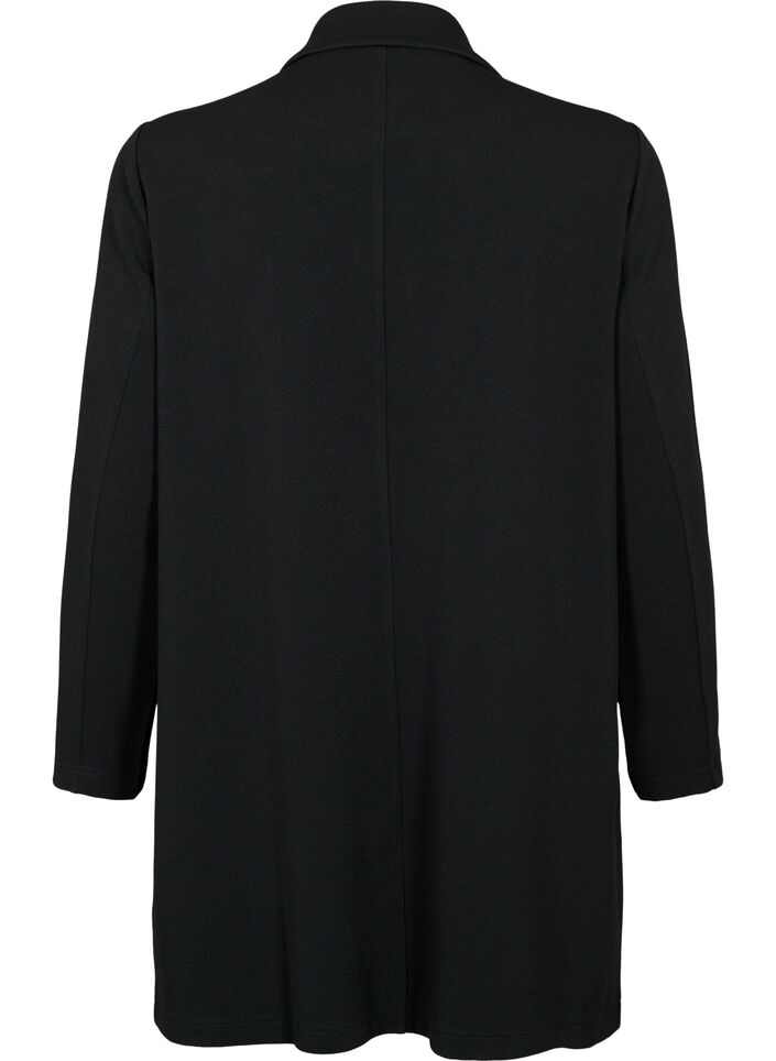 Blazer long avec des poches, Noir, Packshot image number 1