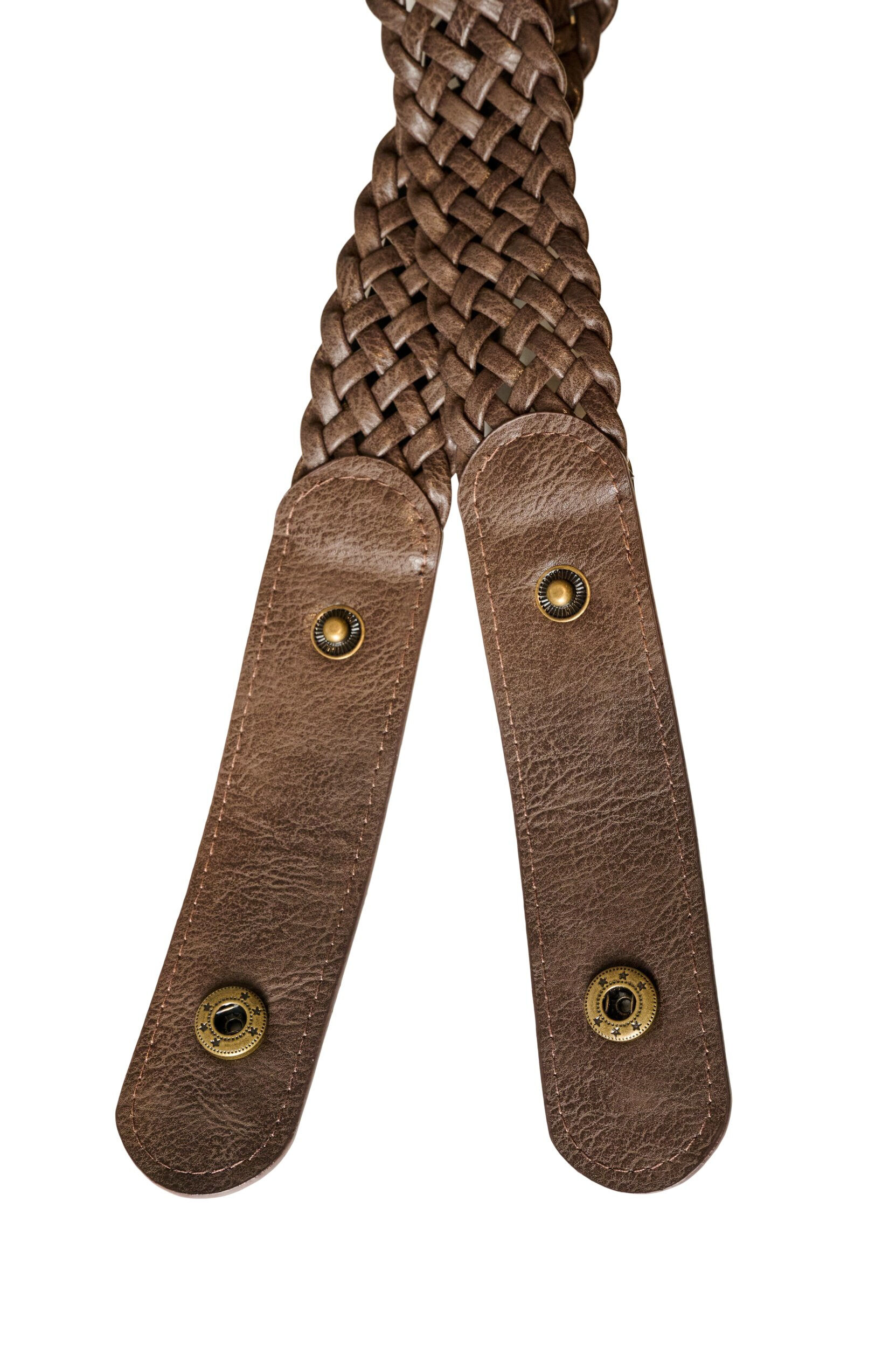 ZizziGevlochten elastische riem, Bruin, Packshot image number 1
