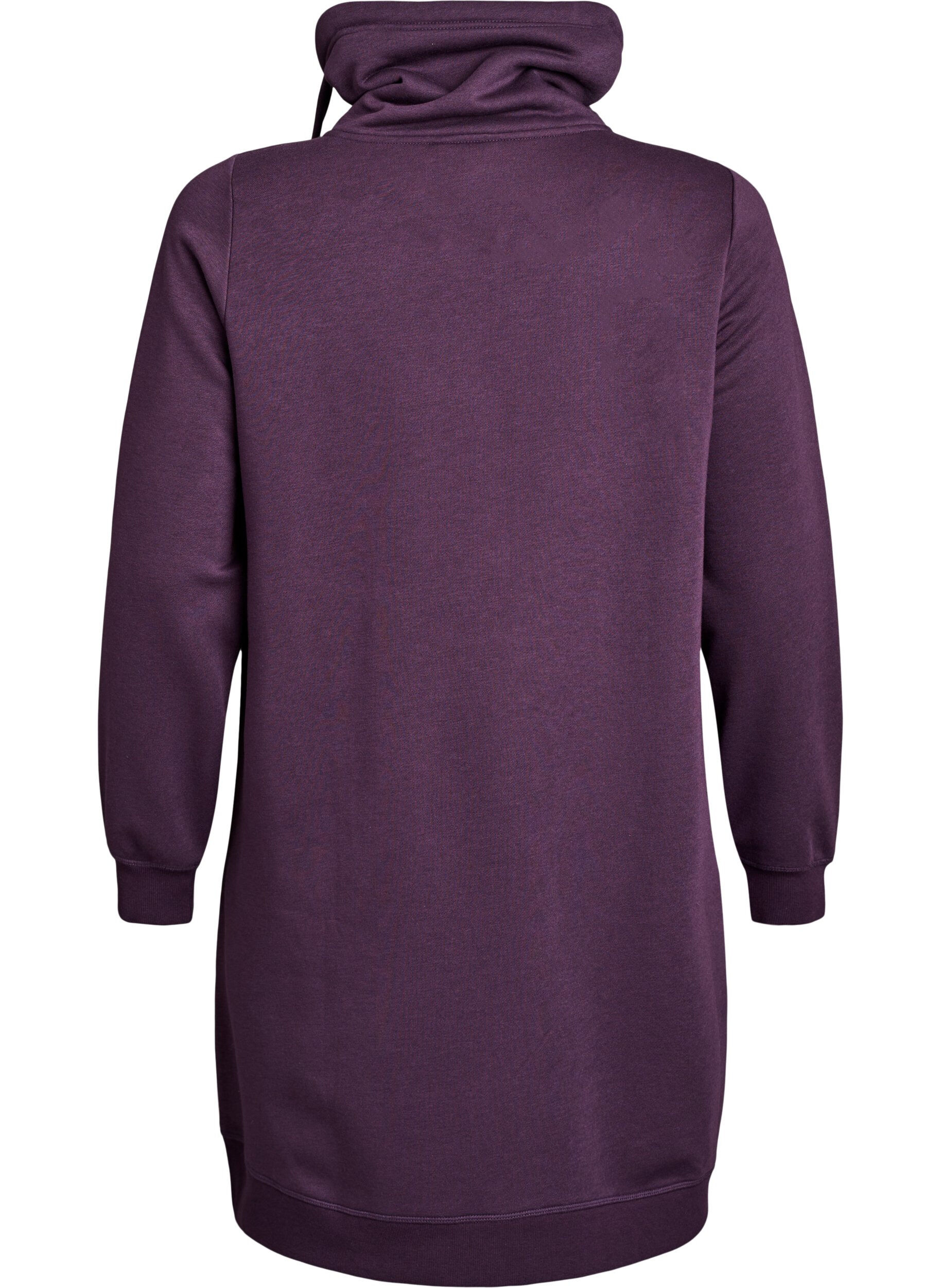 ZizziRobe sweat-shirt courte &agrave; col montant et poches, Violet, Packshot image number 1