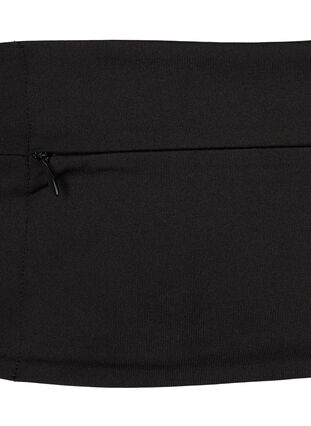 Ceinture de course avec poches et fermetures éclair, Black, Packshot image number 3