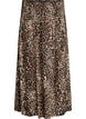 Jupe longue en viscose avec smocks, Marron, Packshot image number 0