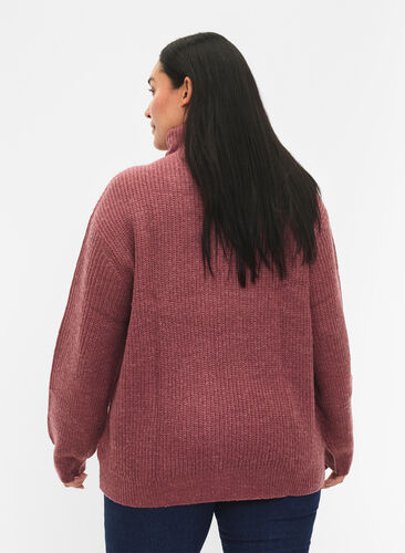 FLASH - Pull en tricot avec col haut et fermeture éclair, Renaissance R. Mel., Model image number 1