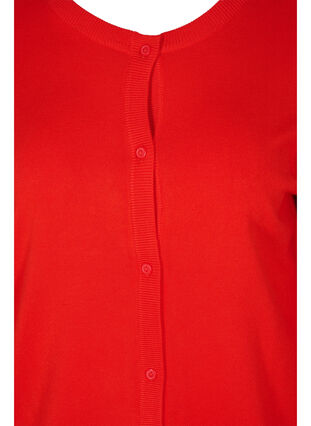 	 Cardigan en maille avec boutons en mélange de viscose, Fiery Red, Packshot image number 2
