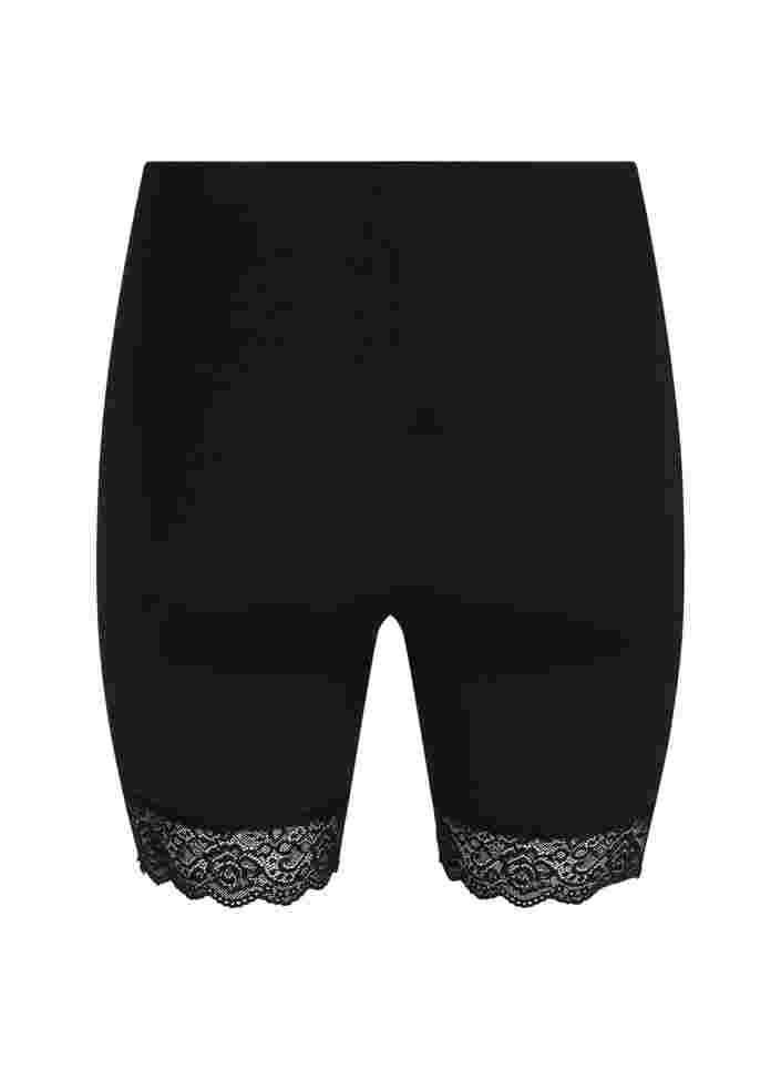 Lichte shapewear korte broek med kant, Black, Packshot image number 1