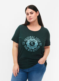 T-shirt en coton avec impression, Scarab W. Org. Love, Model