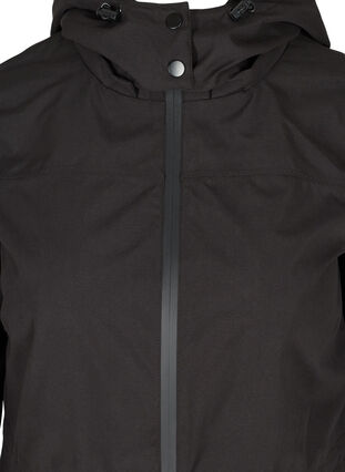 Veste imperméable avec capuche amovible, Black, Packshot image number 2