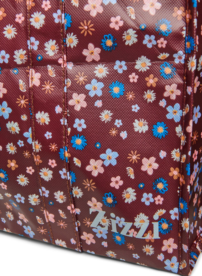 Sac de magasinage avec fermeture &eacute;clair, Marron, Packshot image number 2