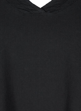 Katoenen top met korte mouwen, Black, Packshot image number 2