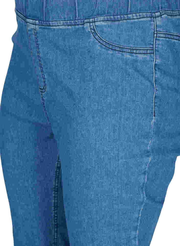 Jegging avec poches arrière en coton mélangé, Blue denim, Packshot image number 2