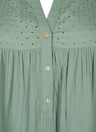 Tunique en coton avec broderie anglaise, Chinois Green, Packshot image number 2