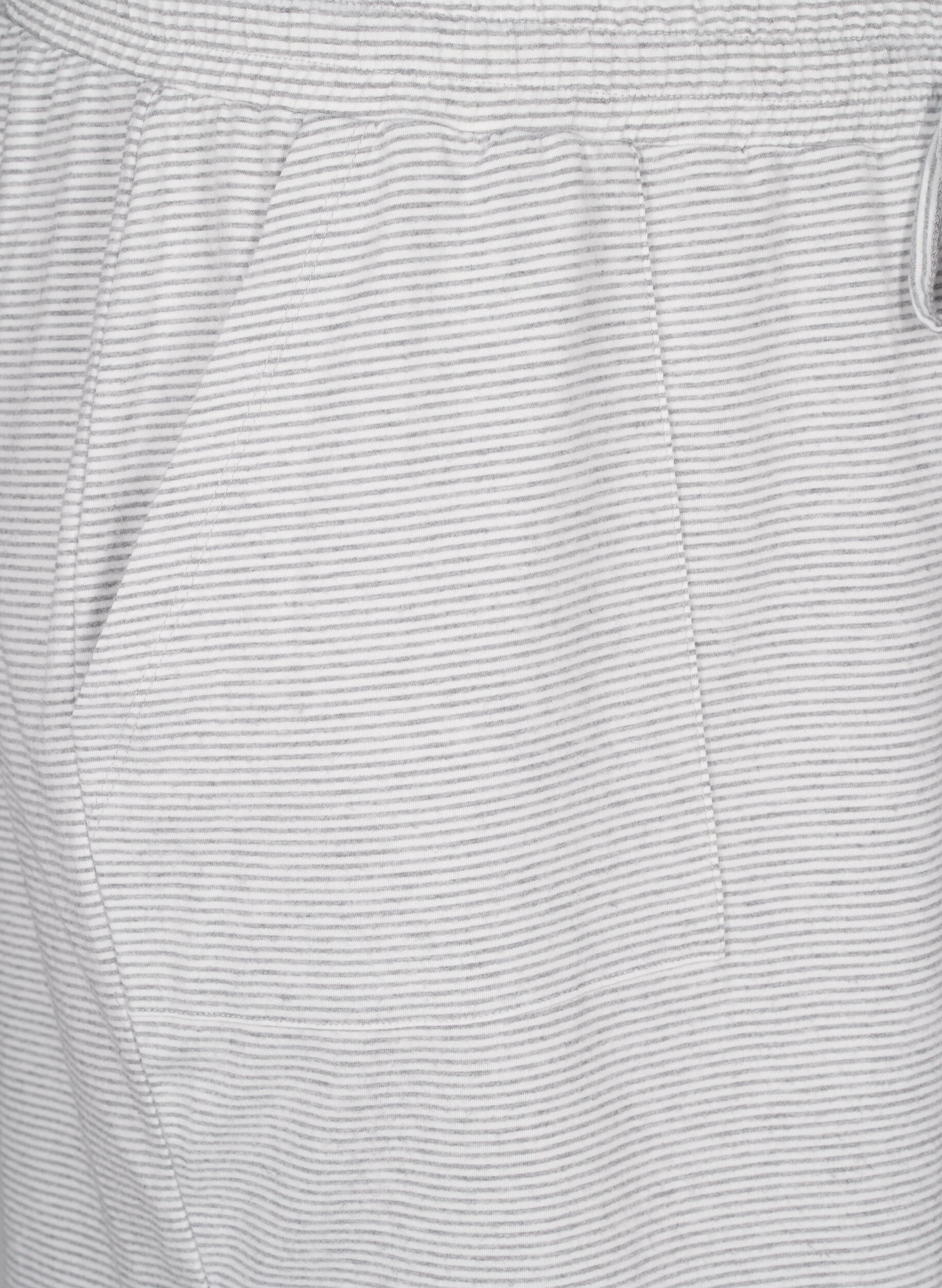 ZizziGestreepte pyjamashorts met hoge taille, LGM Stripe, Packshot image number 2