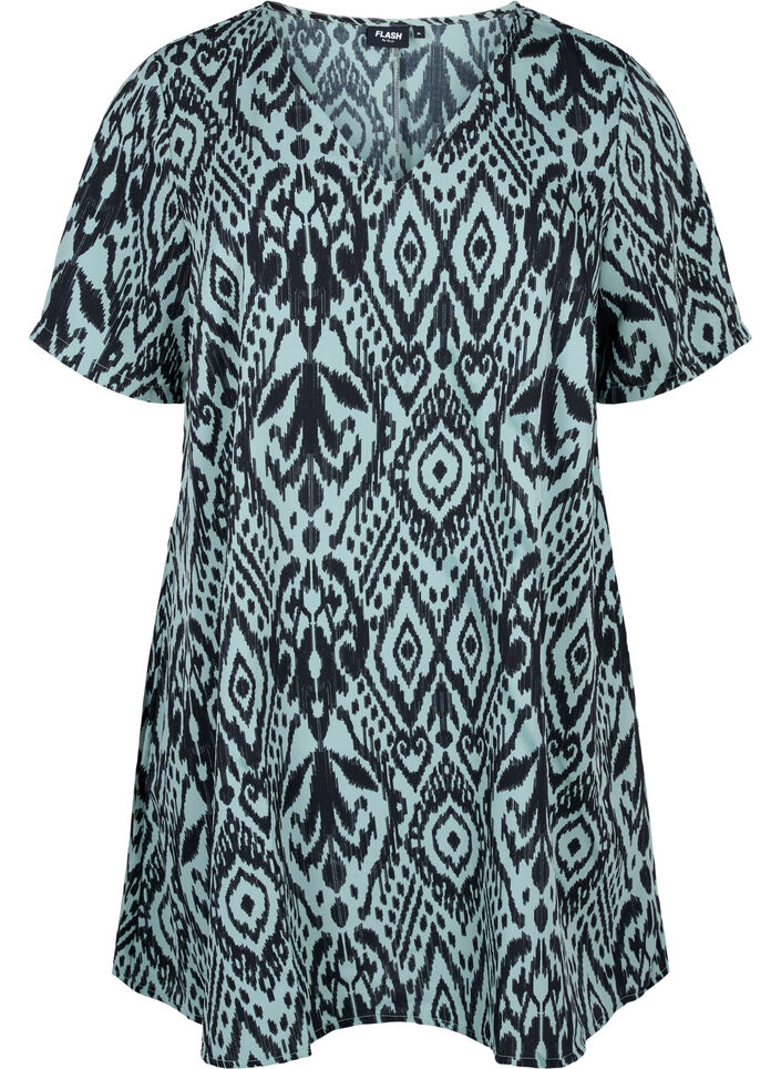 FLASH - Tuniek met v-hals en print, Green Bay Ethnic, Packshot image number 0