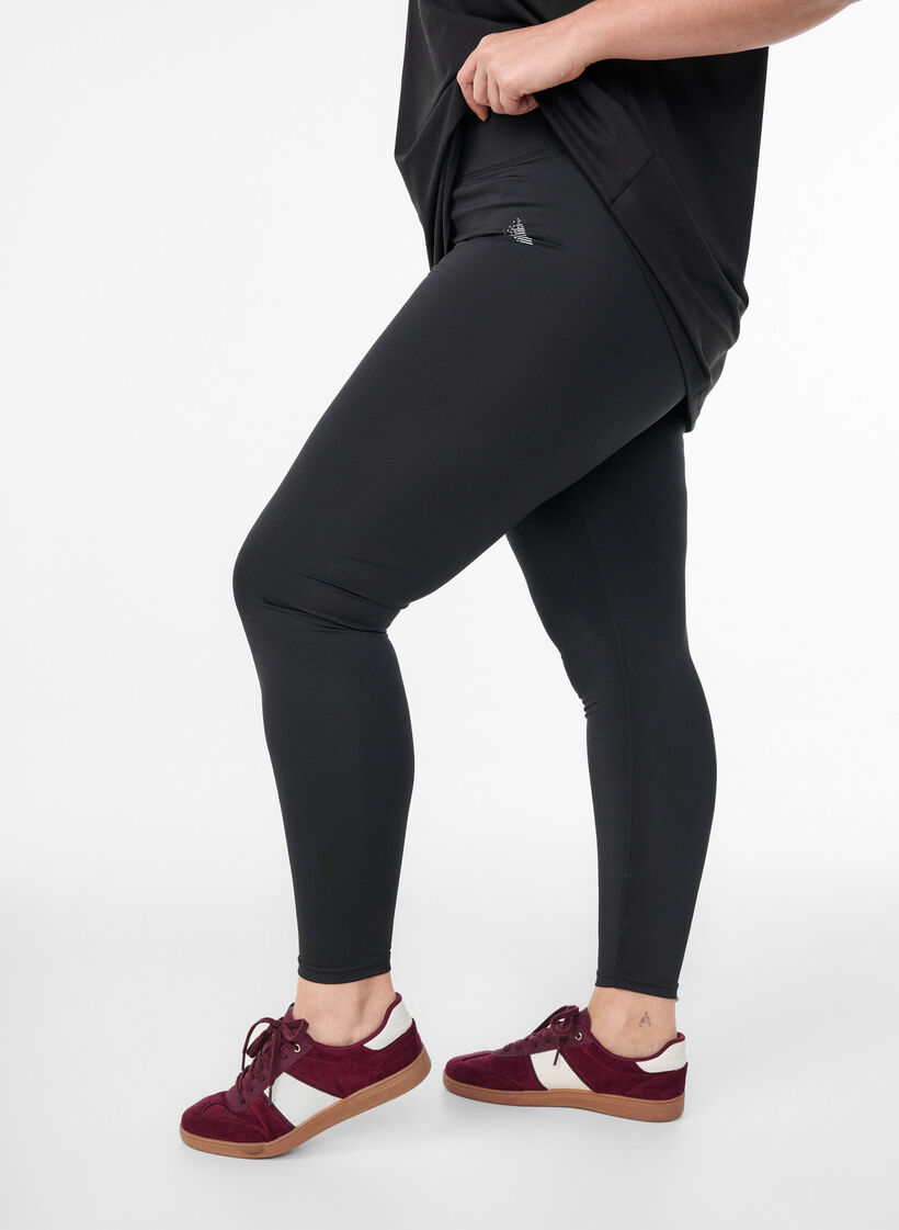 Legging sport basic cropped, Noir, Model